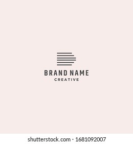 Letter D Logo Abstract Vector Design Template 