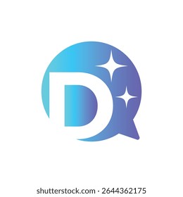 Letter D logo, D logo, AI logo set, modern and minimal design, tech-inspired, colorful icons and symbols, suitable for artificial intelligence, innovation, branding, startups, and digital identity.