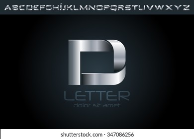 Letter D Logo, alphabet logo design.