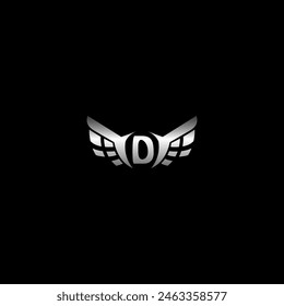 Logo de la letra D. Diseño de Vector de logotipo alfabético