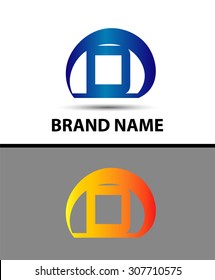 Letter D logo. Alphabet logotype vector design

