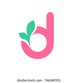 Letter D Logo. Beauty logo design.