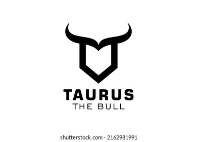 Letter D logo, Bull logo,head bull logo, monogram Logo Design Template