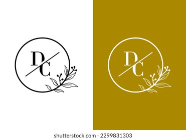 letter D, logo C, suitable for the company's initial symbol.