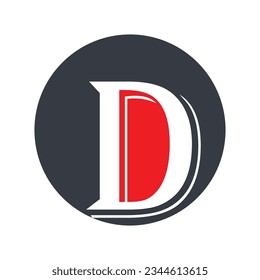 the letter d logo in a circle