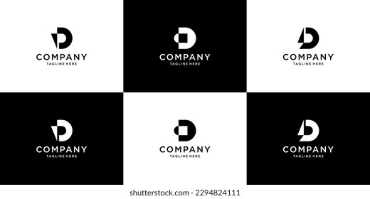 Letter d logo for a company. monogram template