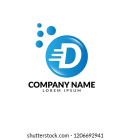letter D logo concept