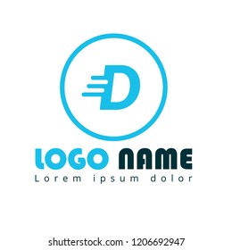letter D logo concept