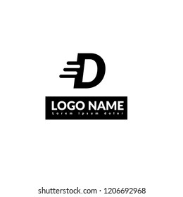 letter D logo concept