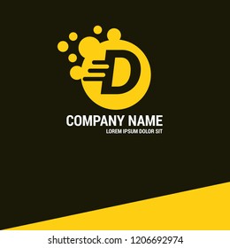 letter D logo concept