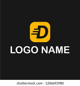 letter D logo concept