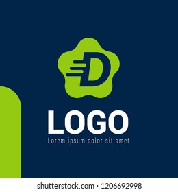 letter D logo concept