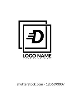 letter D logo concept