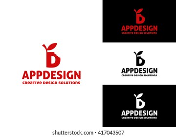 Letter D Logo. Creative logo element. Vector design symbol.