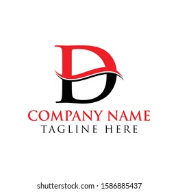 Letter D Logo With Creative Modern Business Typography Vector Template. Creative Abstract Letter D Logo Vector. D Logo Design.