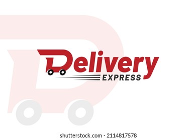 Logotipo de la letra D, logotipo de Delivery Express