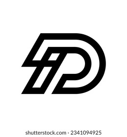 diseño de la letra d e i del logotipo
