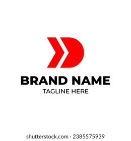 Buchstabe D. D Logo-Design. D Logo.