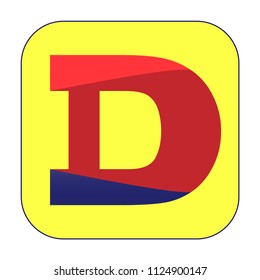 Letter D logo design abstract ,logo icon design template.