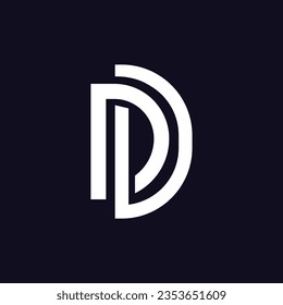 Letter D logo design abstract ,logo icon design template.