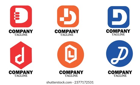 Letter D Logo Design for business and company identity free download