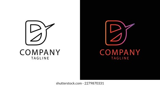A letter D logo design can be generated in many ways, depending on the theme, brand or product you want to convey