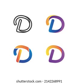 Letter d logo design collection