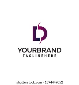 letter d logo design concept template vector