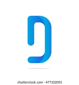 Letter D logo design concept