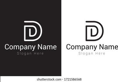 Letter D Logo Design Creative Letter Stock Vector (Royalty Free ...