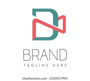 Letter D logo design. Creative camera logo. Usable for Branding, Business and Technology Logos.
