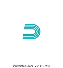 Letter D Logo Design. Creative Vector Template Symbol