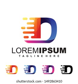 Letter D Logo Design Illustration Vector