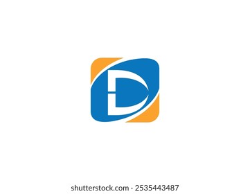Letter D logo design Initial vector Custom brand logo template