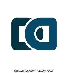 Letter D D Logo. Letter D D Design logotype with modern concept. Design Template Element. Design Vector Illustration