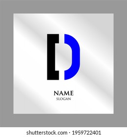 Letter "D" logo design. Minimum creative. Design of an elegant universal vector sign. Premium business logotype. Graphic alphabet symbol for company business identity