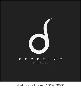 Letter D logo design template
