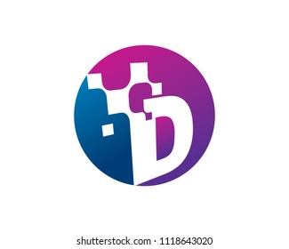 Letter D Logo Design Template