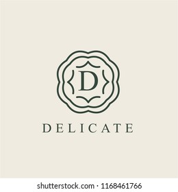 Letter D Logo Design Template Alphabet Stock Vector (Royalty Free ...