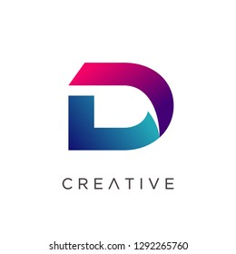 Letter D Logo Design Template, Modern D Logo, Creative Logo Design