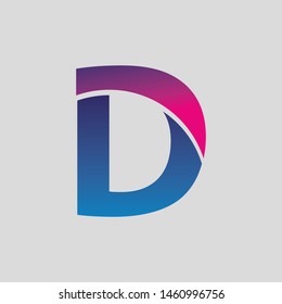 D Letter Logo Design Vector Template Stock Vector (Royalty Free ...