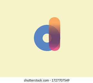 Element für das Design des Logos Buchstabe D.