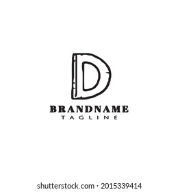 icono de plantilla de diseño de logotipo de letra d ilustración vectorial moderna