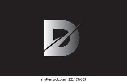 Letter D logo design template. Creative modern trendy d typography and colorful gradient.