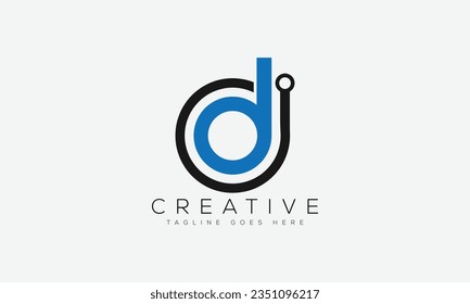 Letter D logo design template vector illustration.
