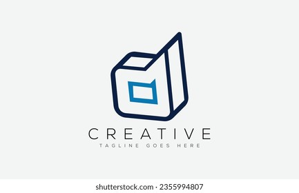 Letter D logo design template vector illustration.