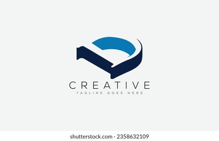 Letter D logo design template vector illustration.