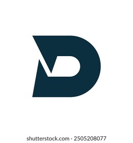 Letter D logo design template elements