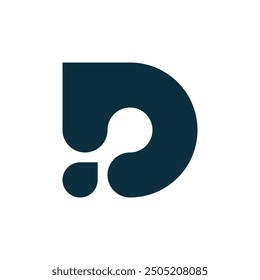 Elementos de Plantilla de diseño de logotipo de letra D