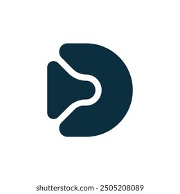 Elementos de Plantilla de diseño de logotipo de letra D